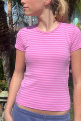 Hailie Long Striped Top