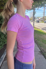 Hailie Long Striped Top