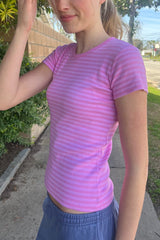 Hailie Long Striped Top