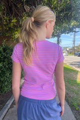 Hailie Long Striped Top