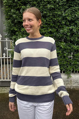 Brianna Cotton Thick Stripe Sweater