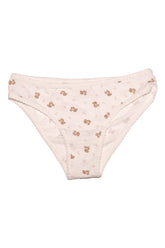 Bow & Teddy Bear Scallop Underwear