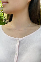 Double Chain Bead Necklace