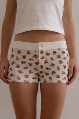 Floral Waffle Boyshort Underwear