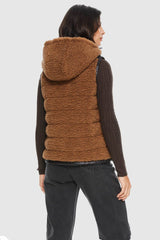Hooded Fleece Down Vest
