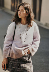 Dale Mohair Sweater - Ombre Plum