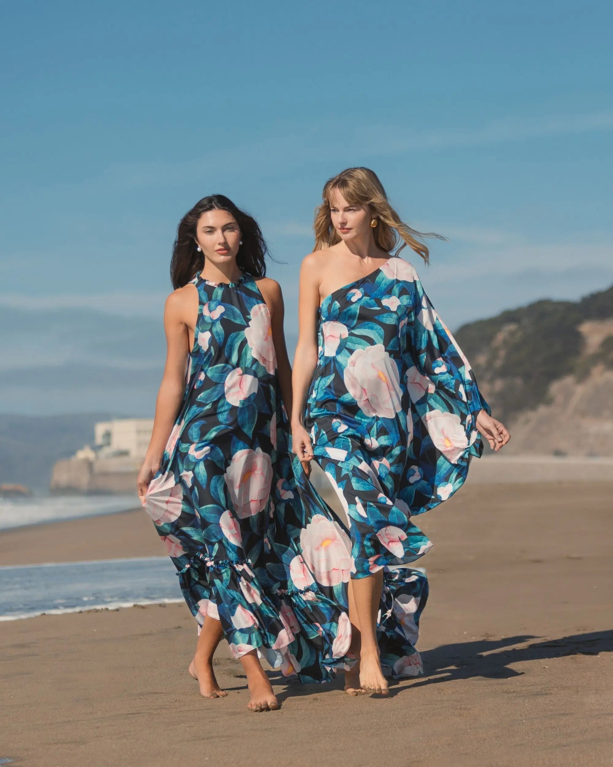 Multicolor Floral One Shoulder Dress