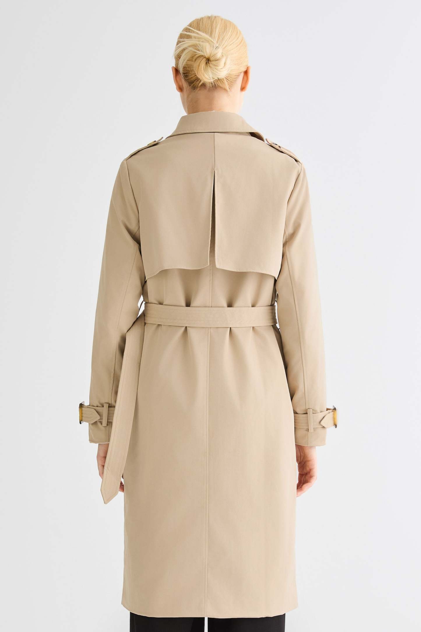 3/4 Belted Double-Breasted Hudson Trench