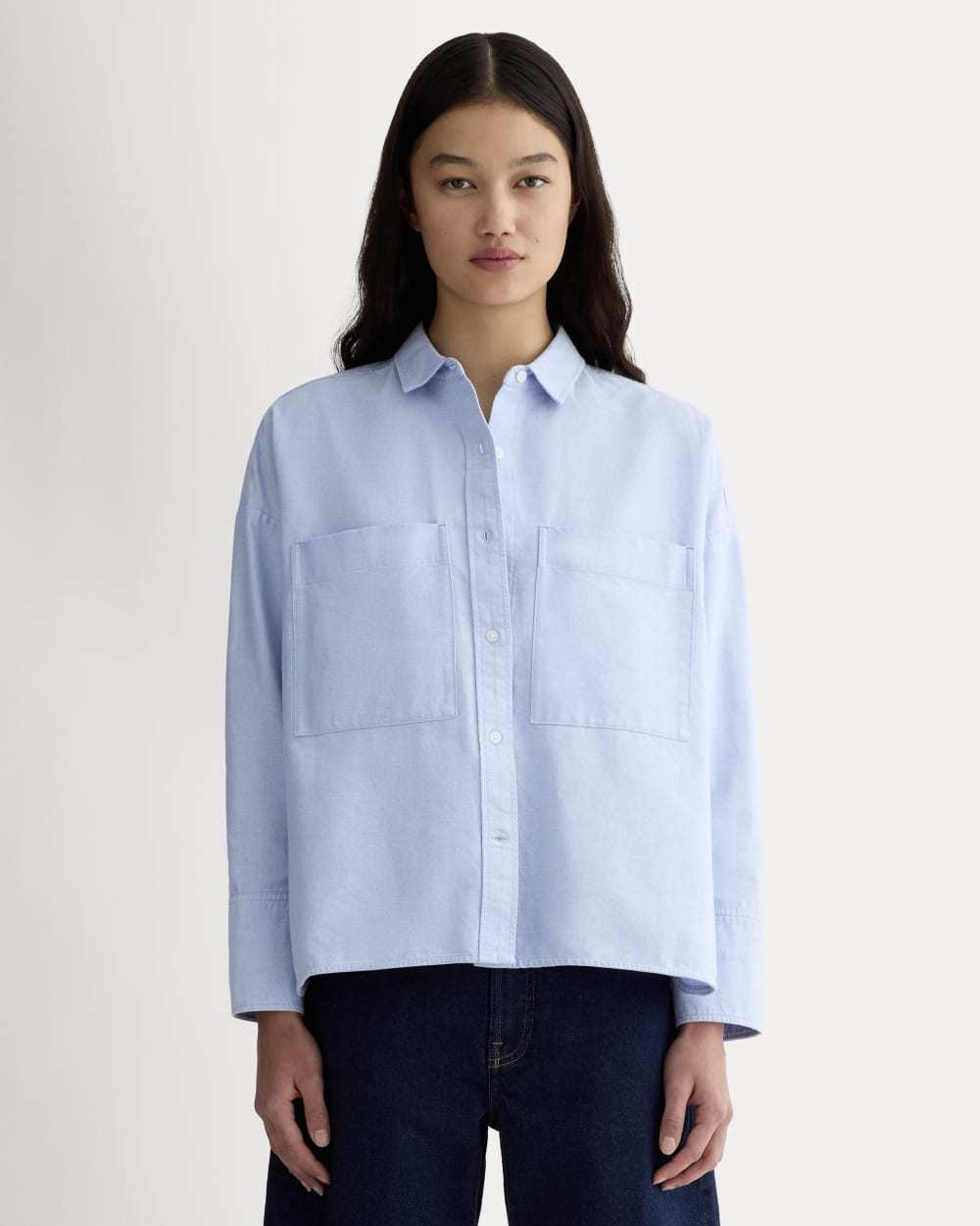 The Boxy Oxford | Light Blue