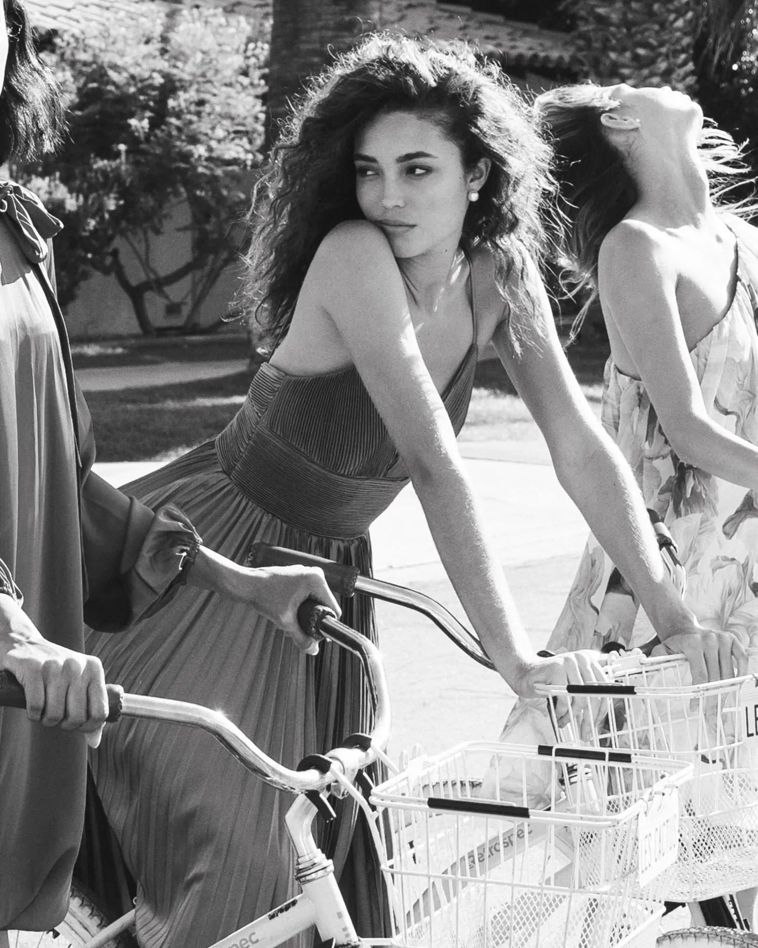 Purple Slim Strap Ruched Top Heat Pleated Dress