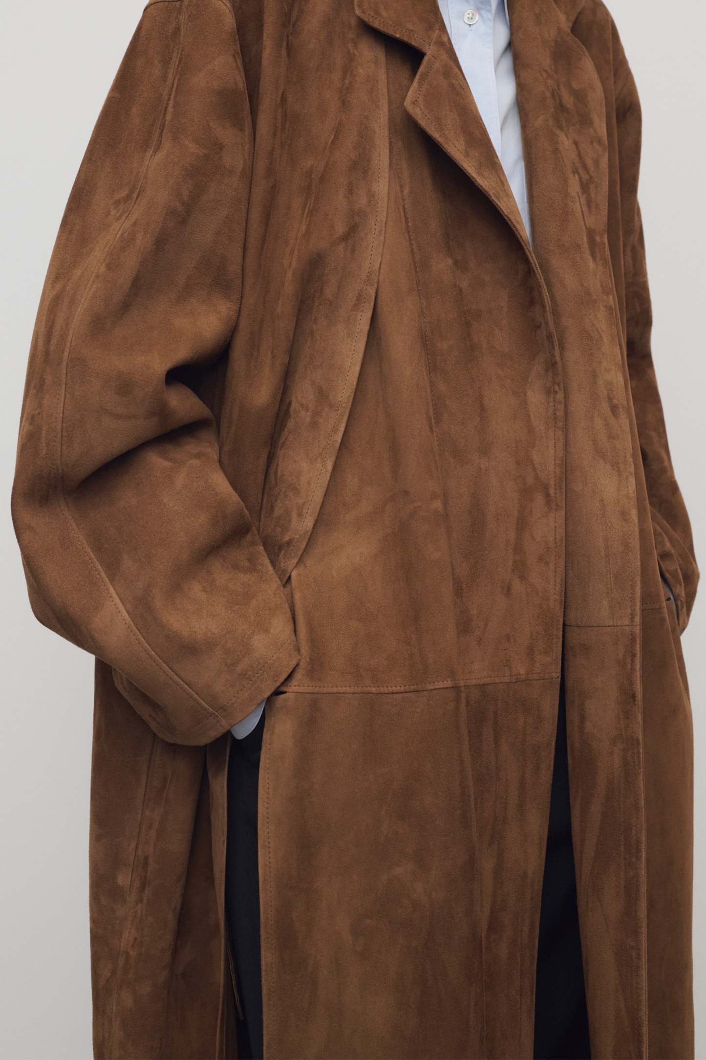 Serenis Coat in Suede