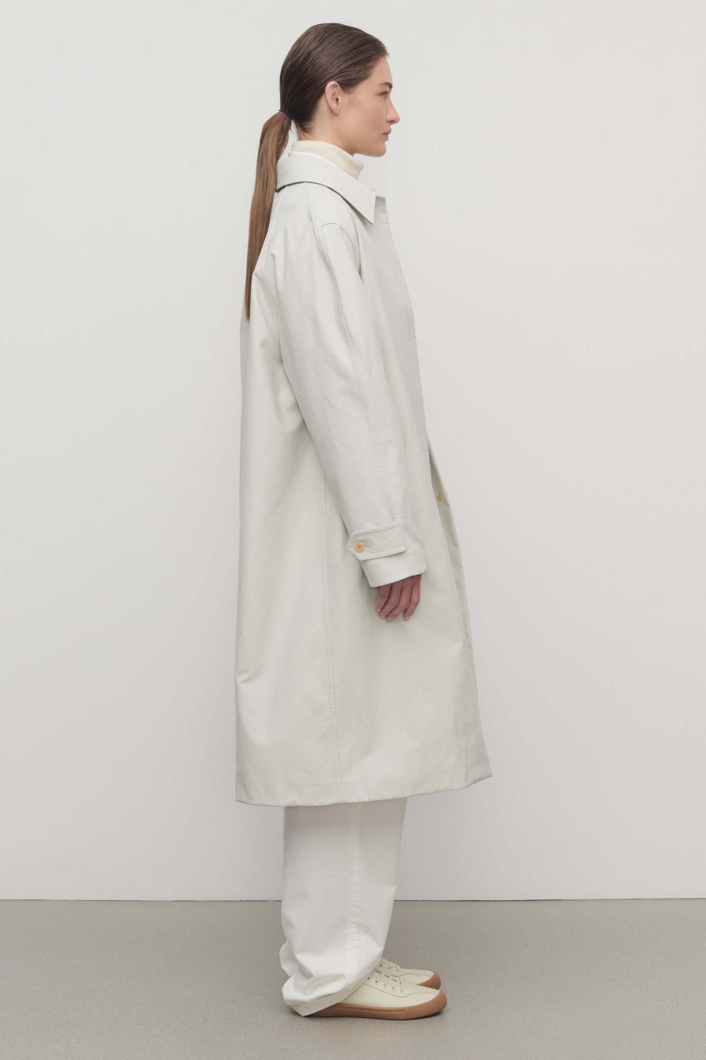Pluma Coat in Cotton and Cashmere