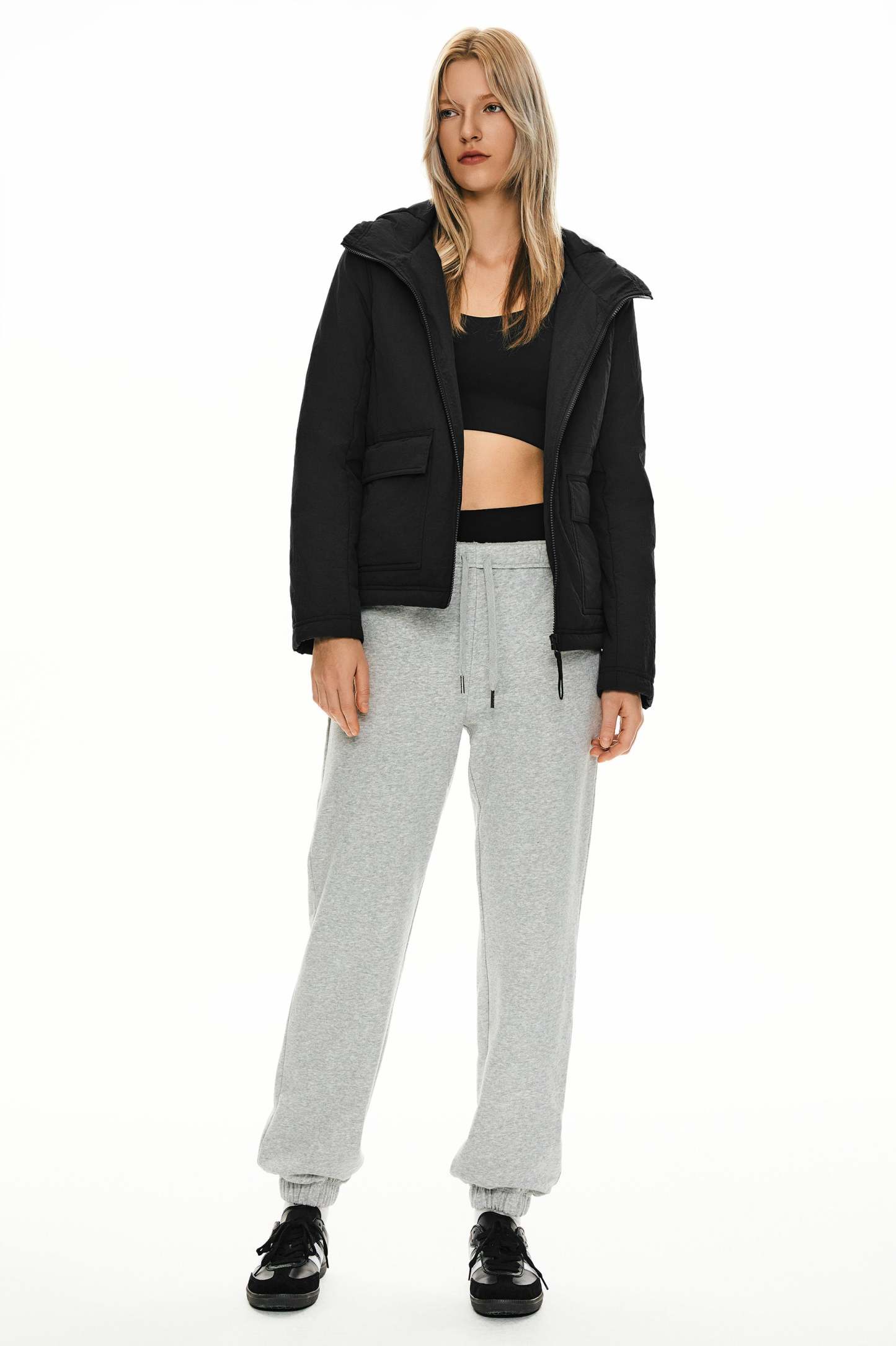 Hooded Lightweight Jacket Zip Up