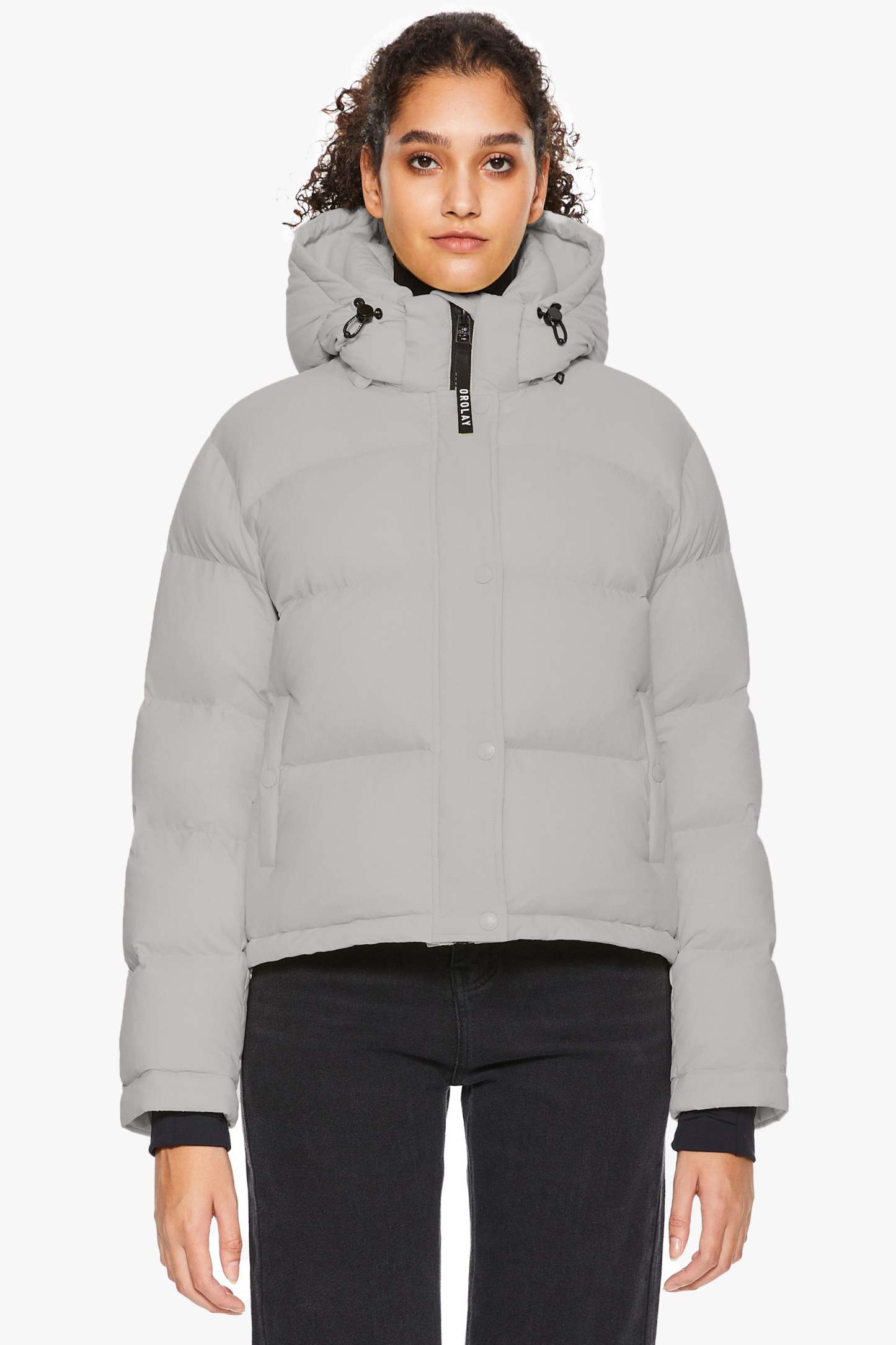 Aurora Cropped Thermal Down Puffer Jacket