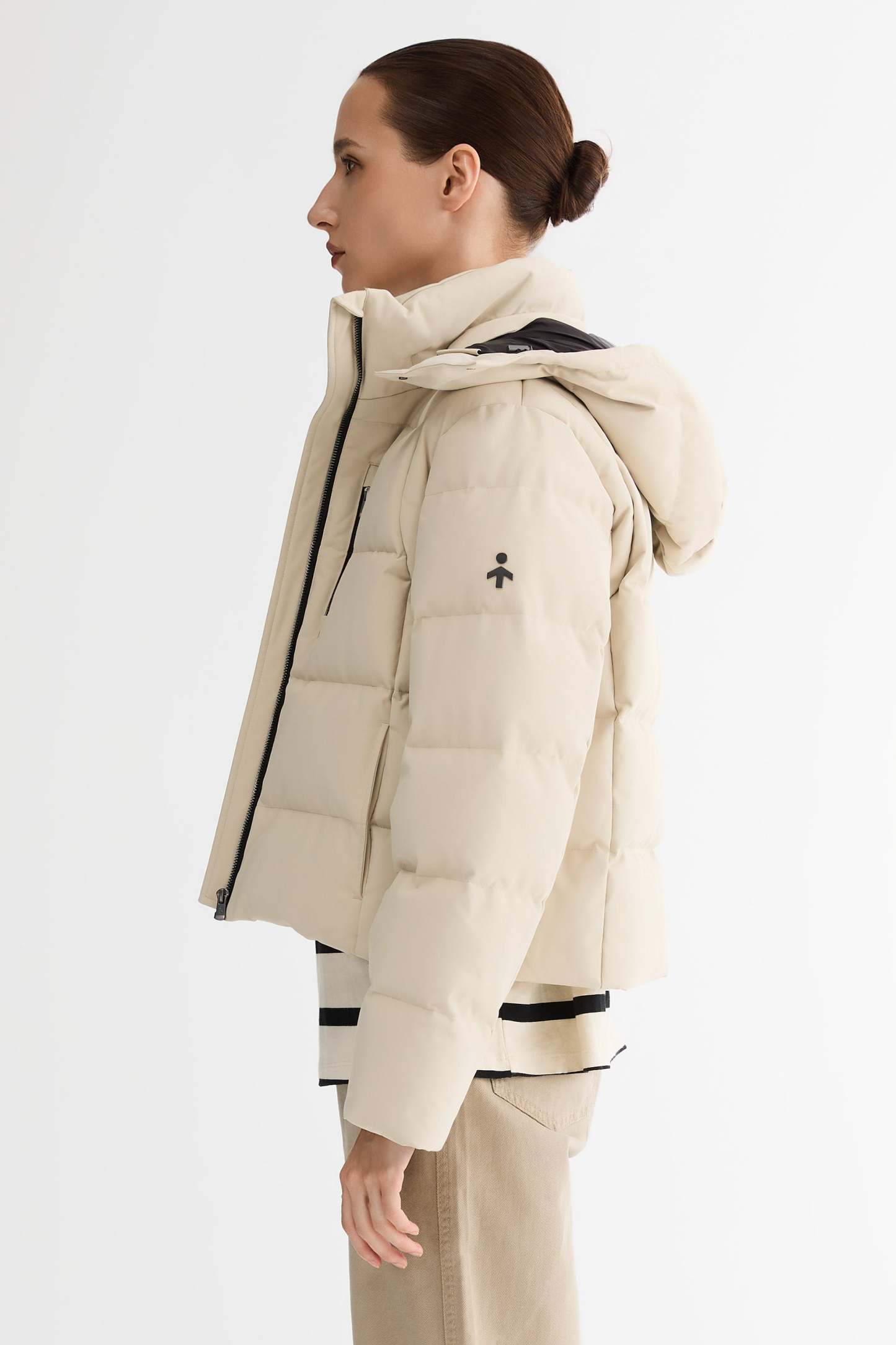 CityForm Short Detachable Hood Down Jacket