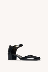 Penelope Ankle Strap Heel in Leather