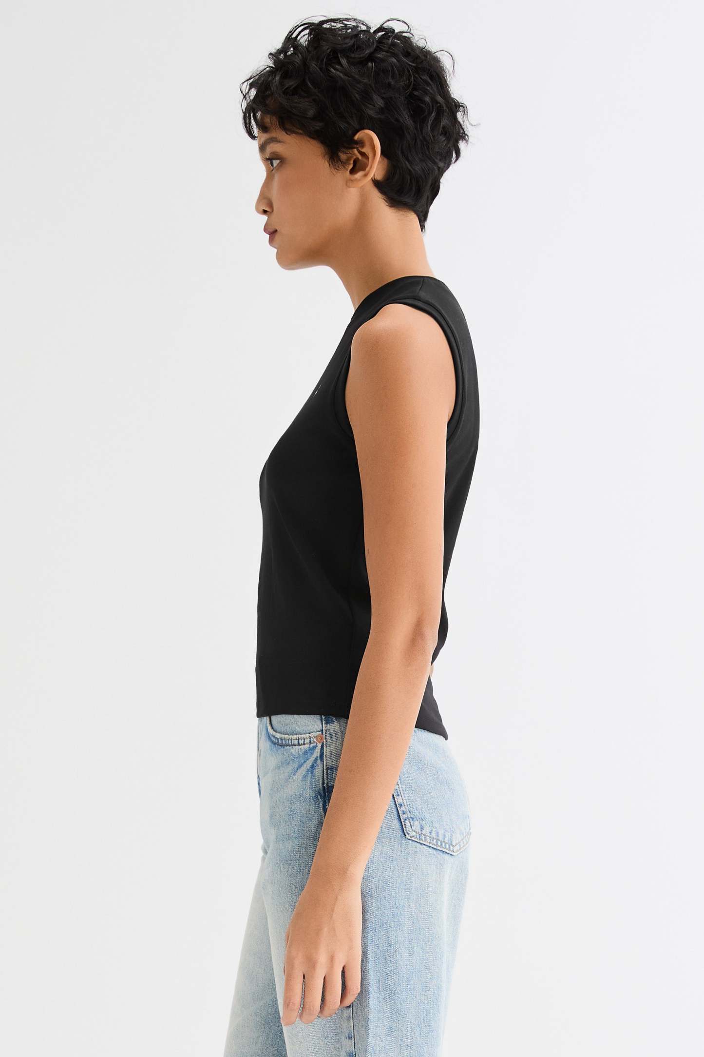 High Neck Tank Tops Sleeveless Workout