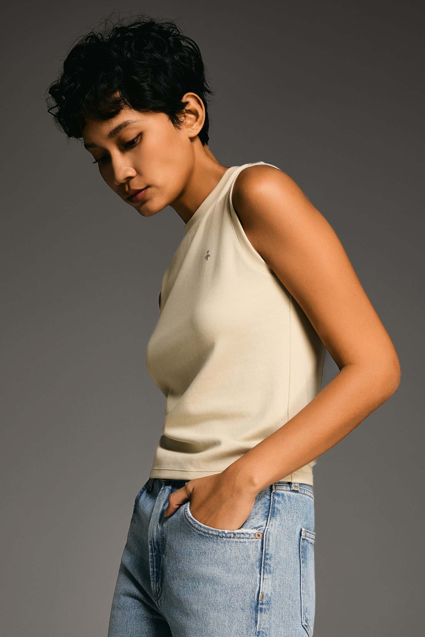 High Neck Tank Tops Sleeveless Workout