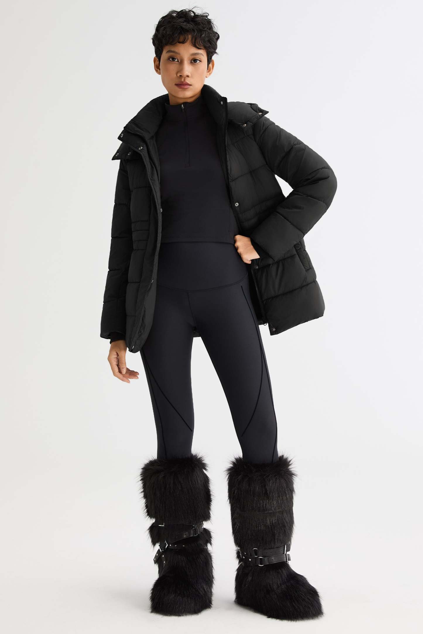 Hooded Quilted Everyday Lyrella Puffer Jacket