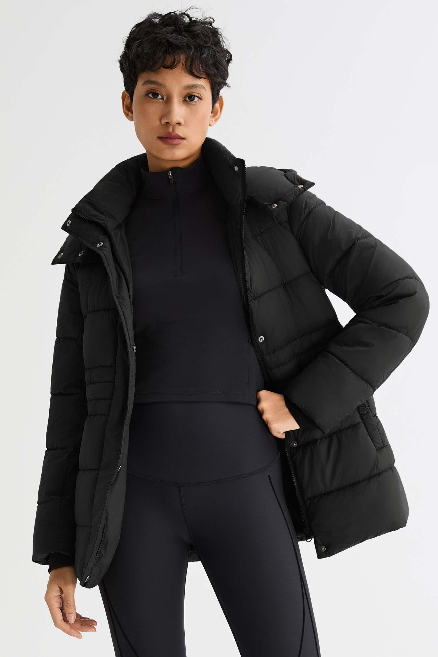 Hooded Quilted Everyday Lyrella Puffer Jacket