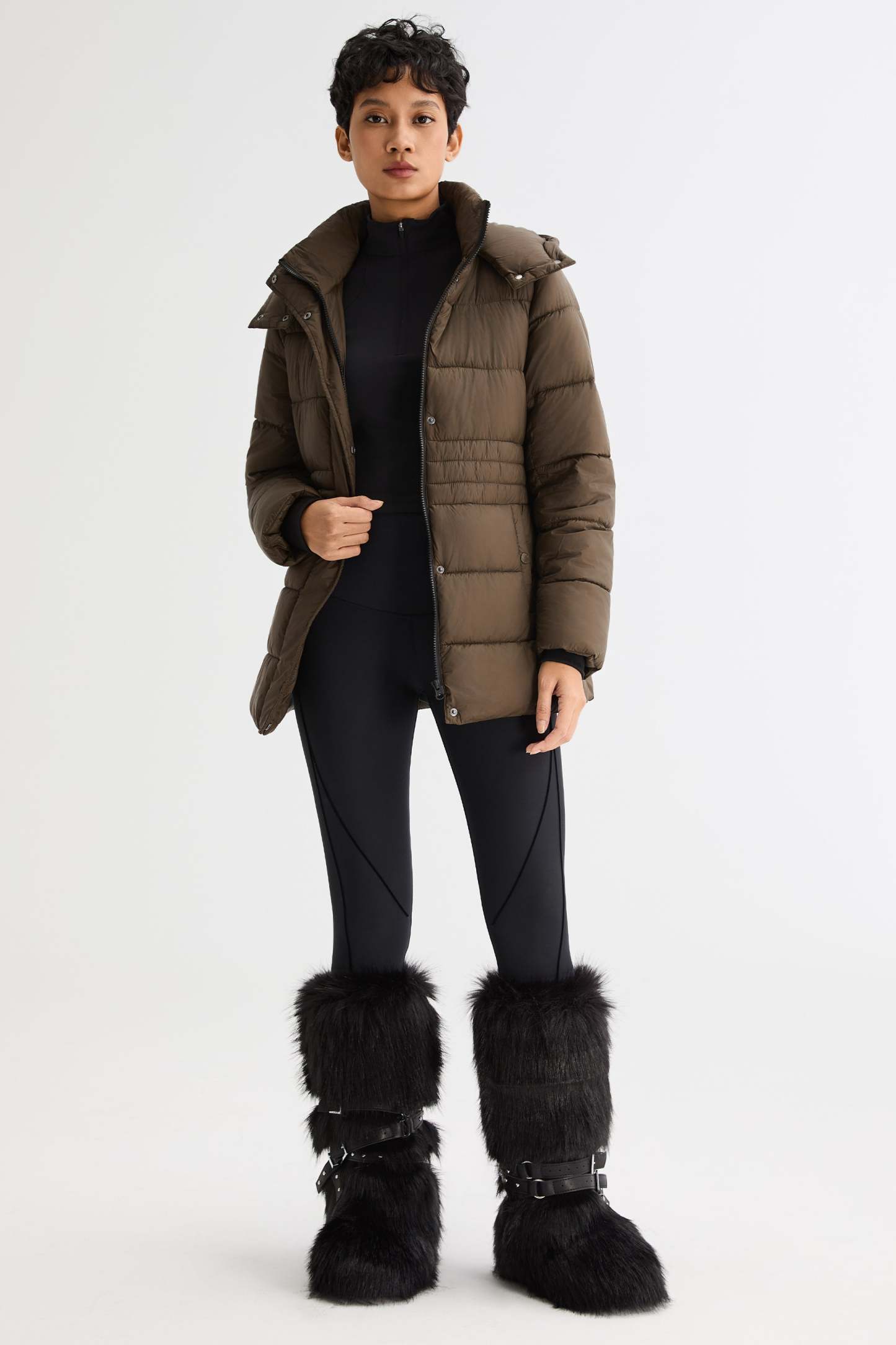 Hooded Quilted Everyday Lyrella Puffer Jacket