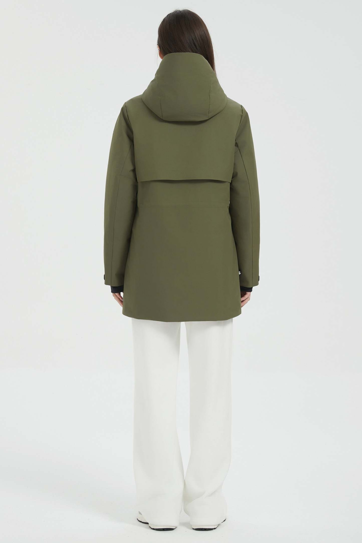 Hooded Winter Warm Parka Jacket Full Zip Lightweight