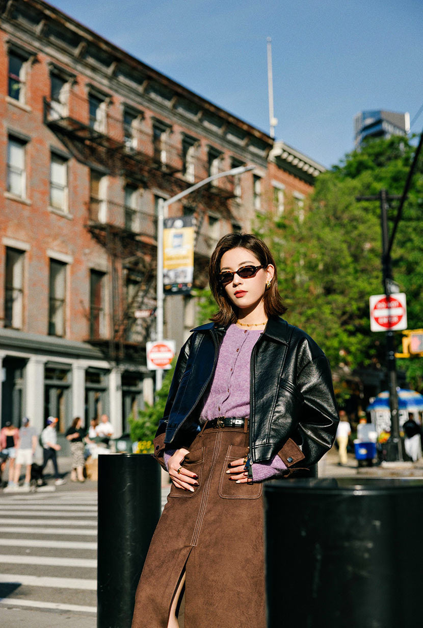 Laura Faux Leather Jacket - Black