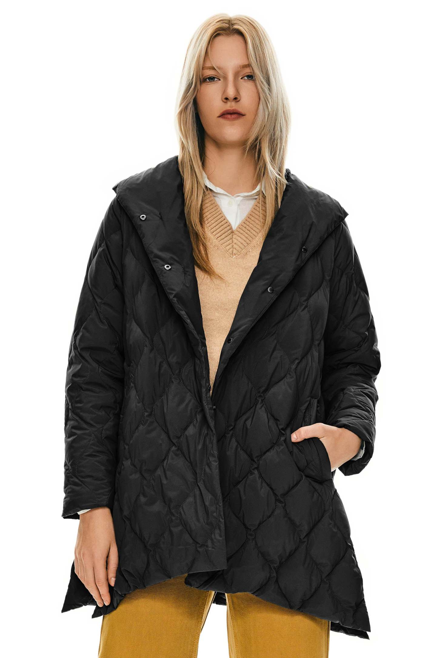 Lightweight Long-Sleeve Down Puffer Jacket