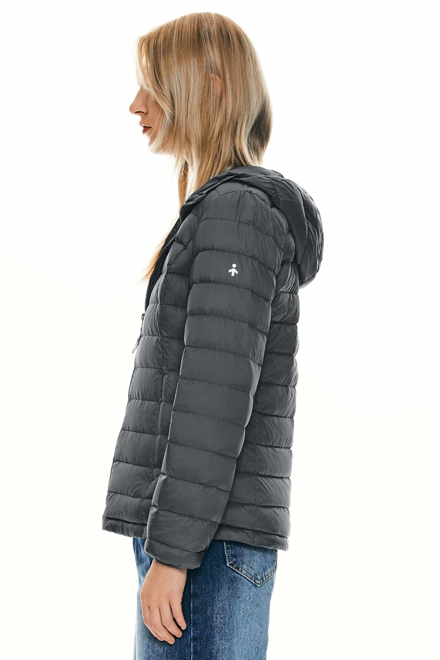 Lightweight Packable Down Jacket with Stand Collar with hood
