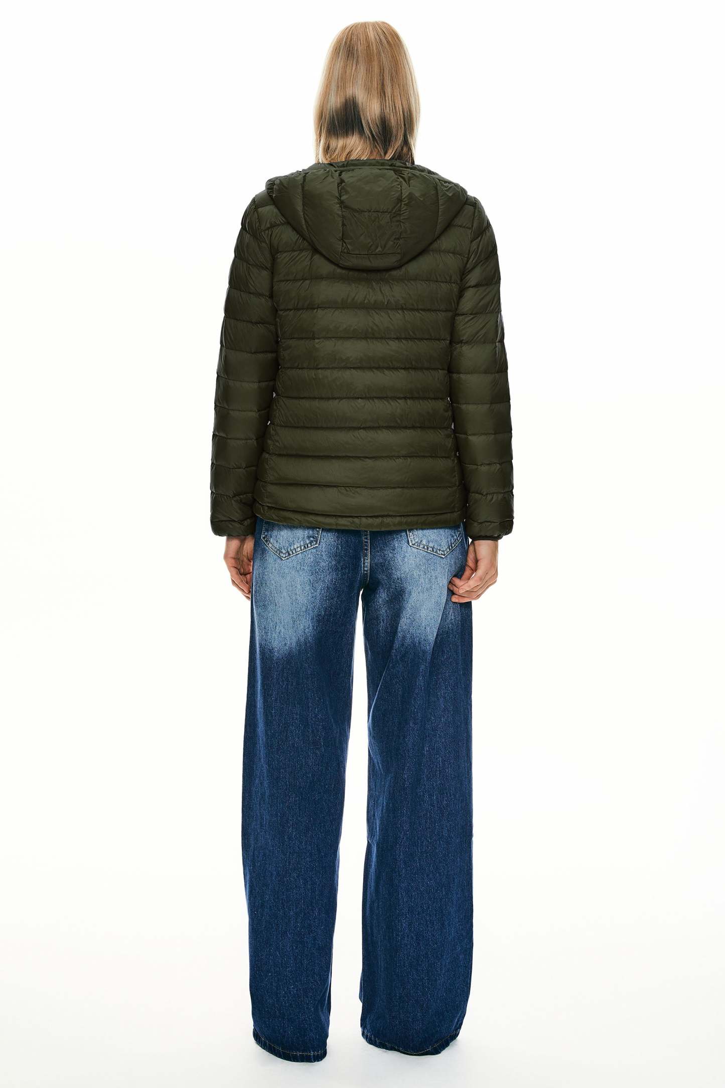 Lightweight Packable Down Jacket with Stand Collar with hood