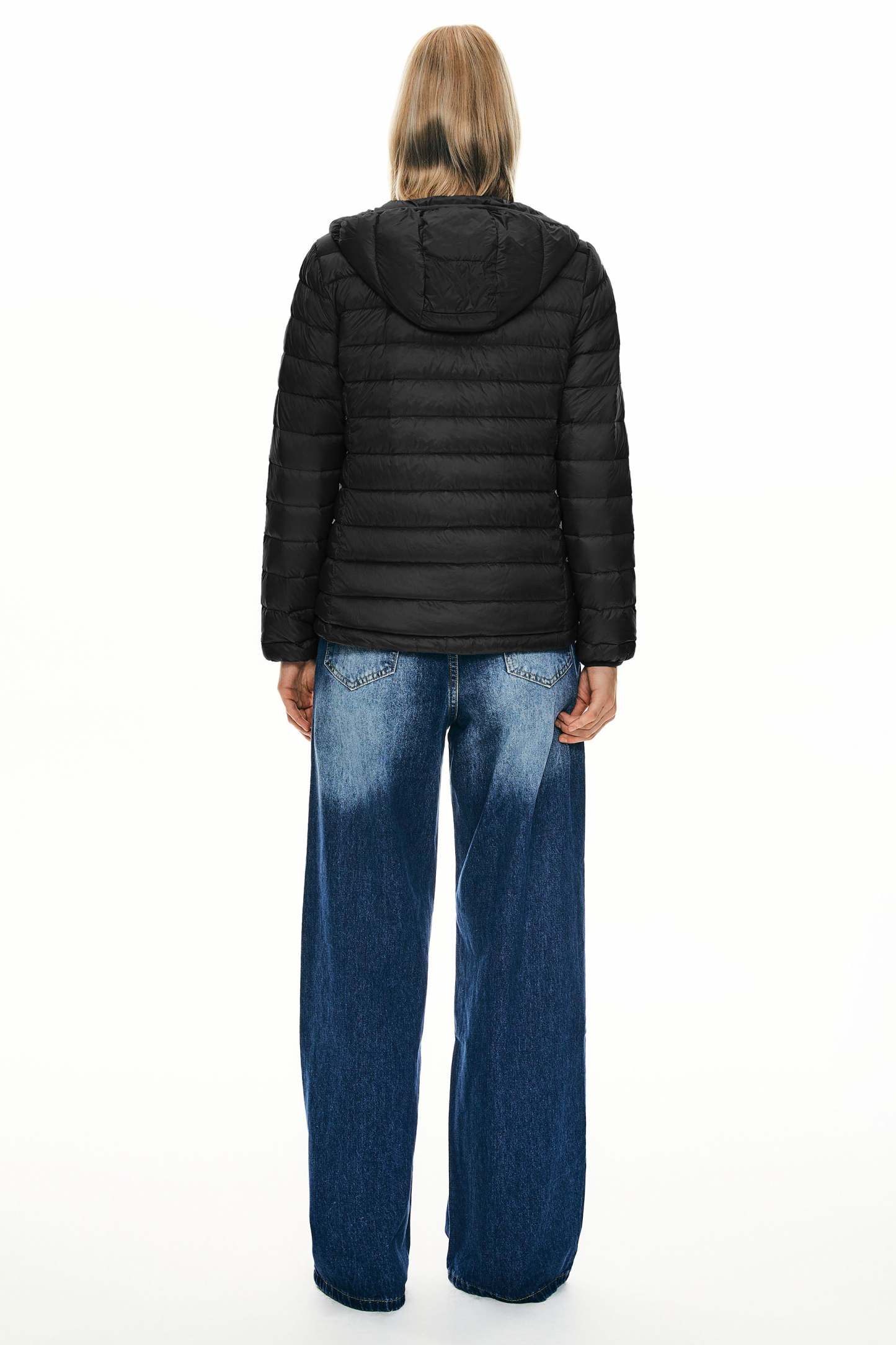 Lightweight Packable Down Jacket with Stand Collar with hood