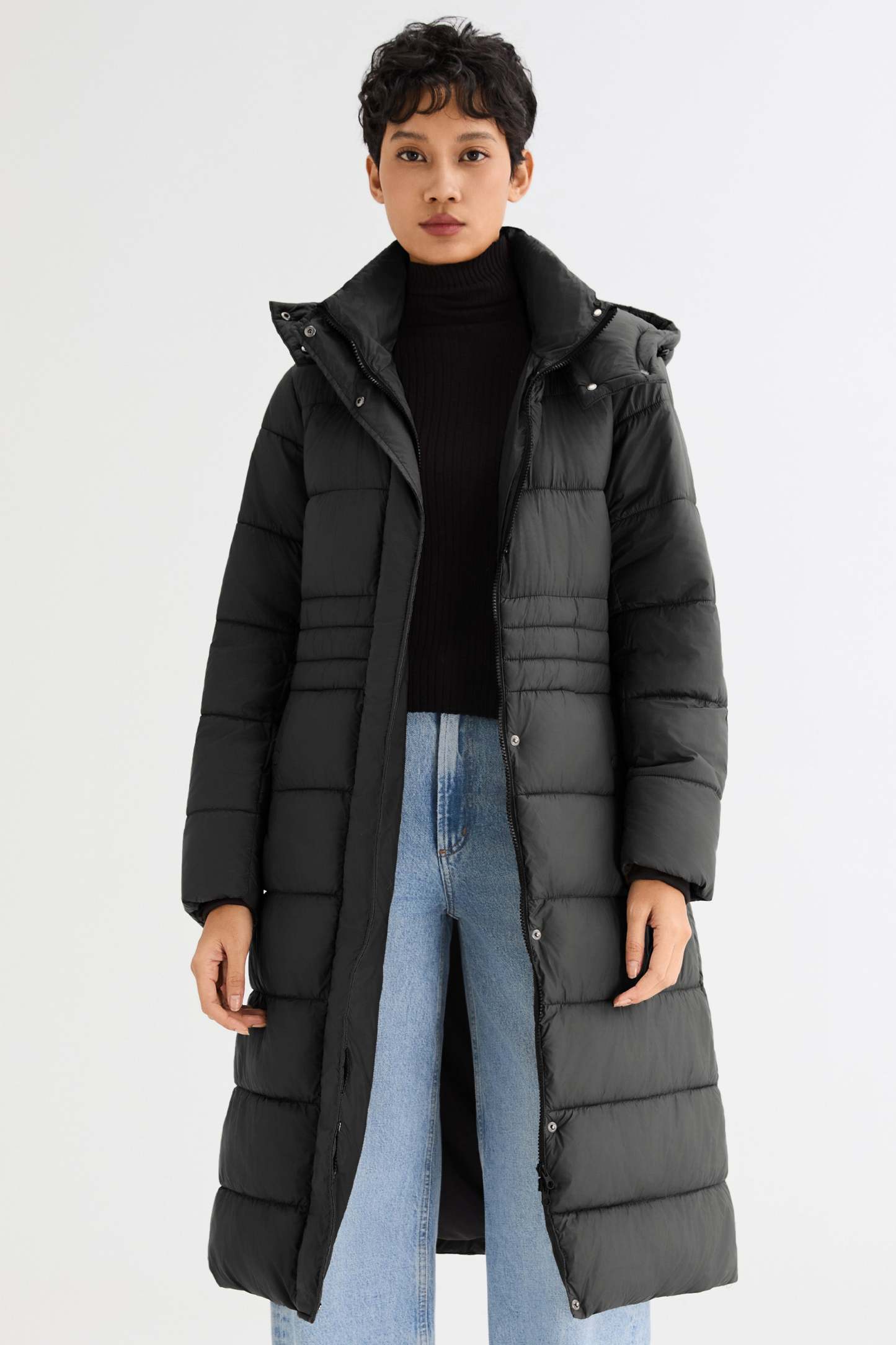 Long Hooded Quilted Lyrella Puffer Jacket
