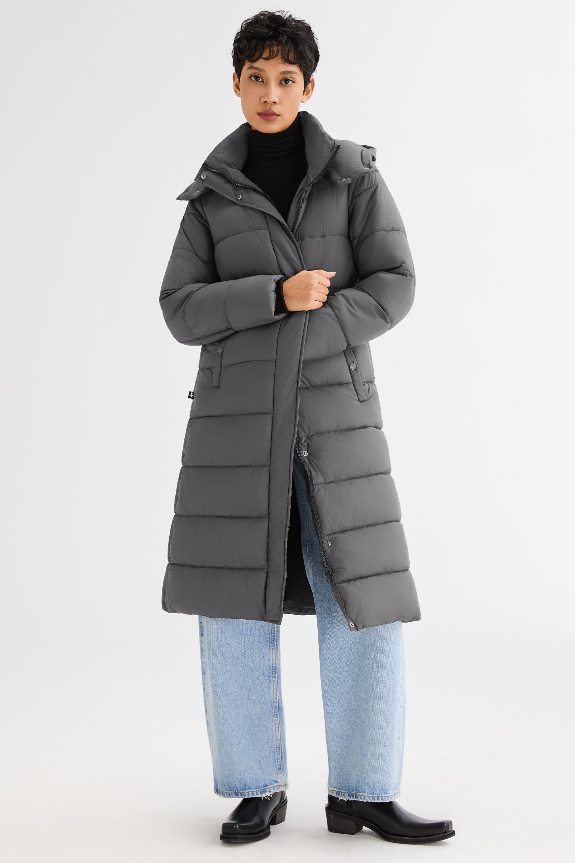 Long Hooded Quilted Lyrella Puffer Jacket