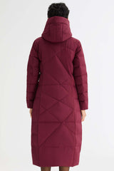 Long Maxi Down Coat with Hood