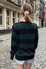 Brianna Cotton Thick Stripe Sweater