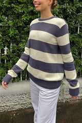 Brianna Cotton Thick Stripe Sweater