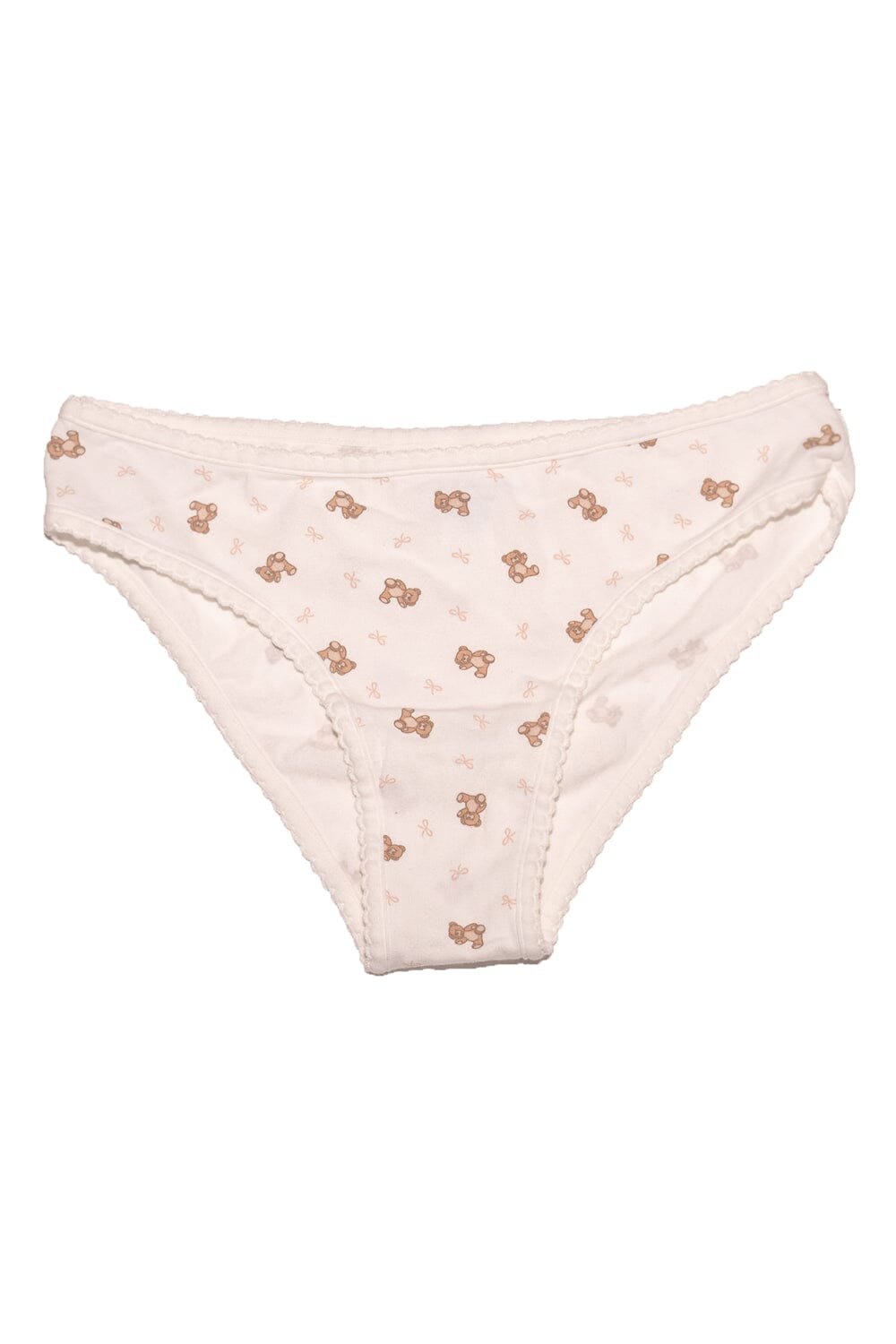 Bow & Teddy Bear Scallop Underwear