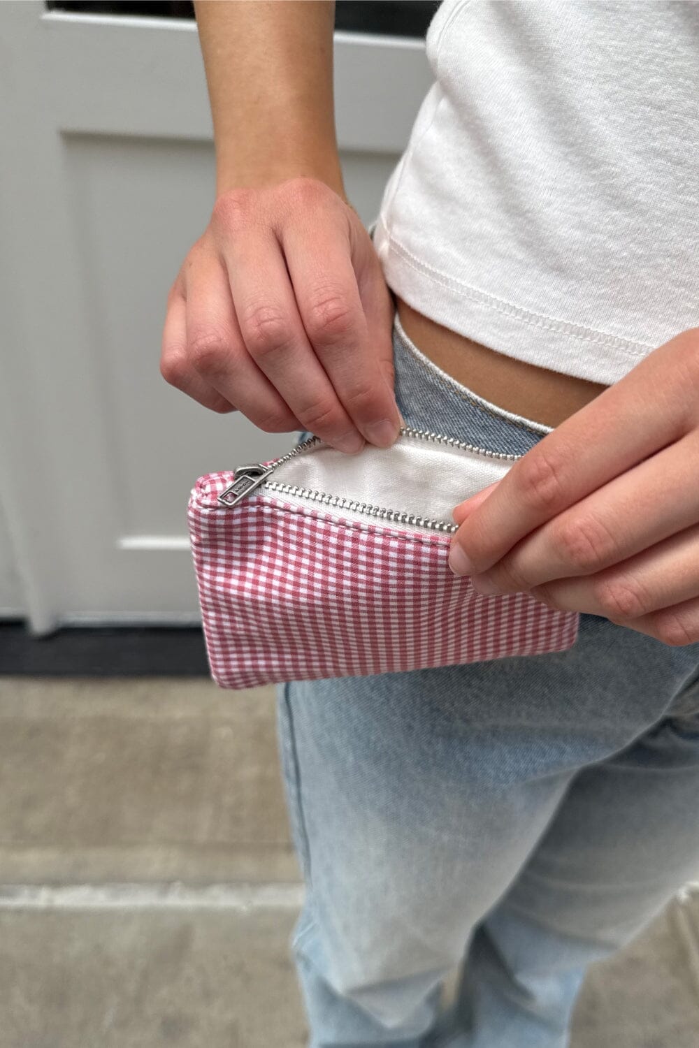 Checkered Coin Purse