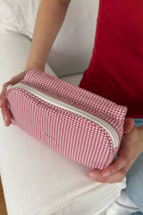Checkered Makeup Bag