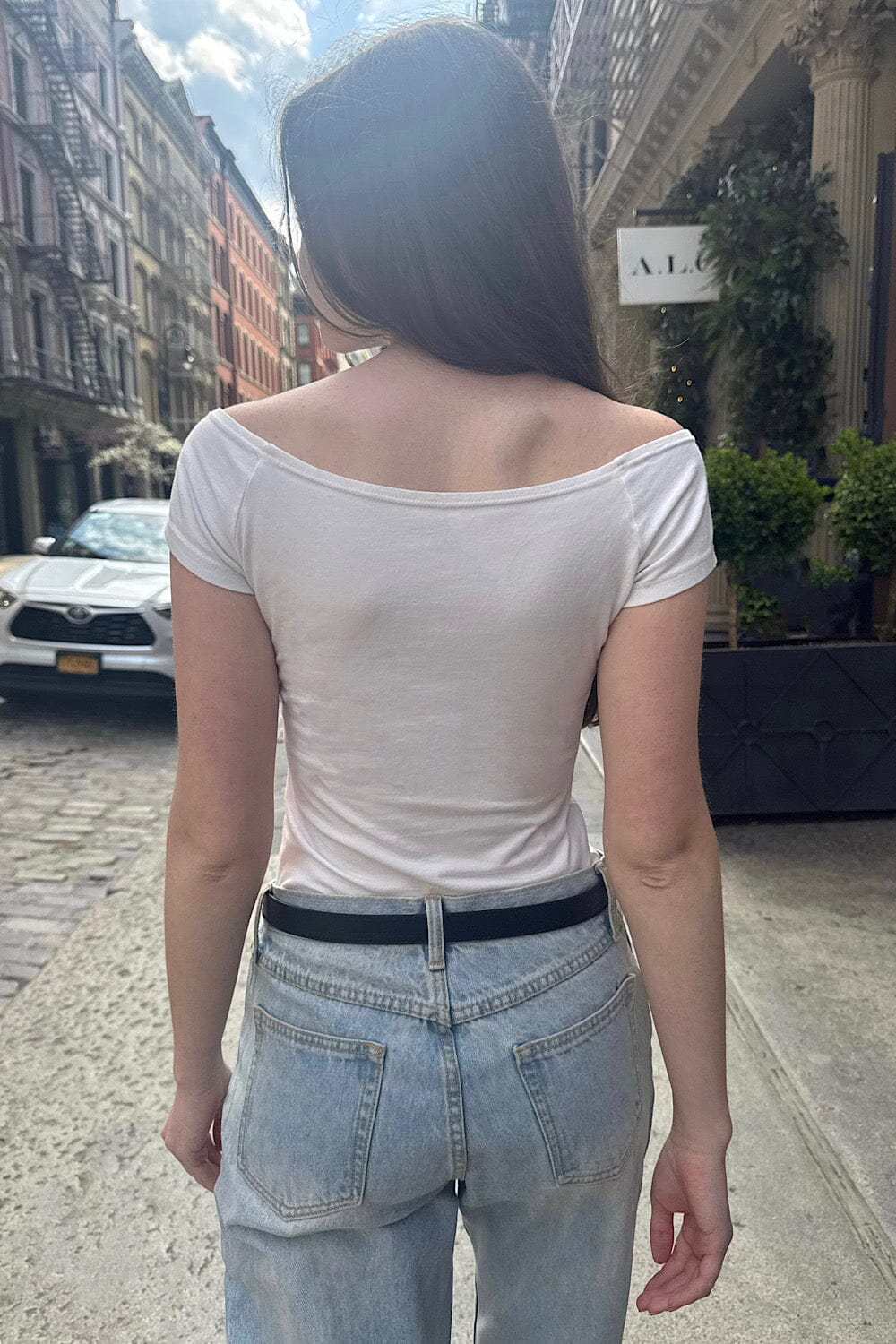 Faux Leather Buckle Belt