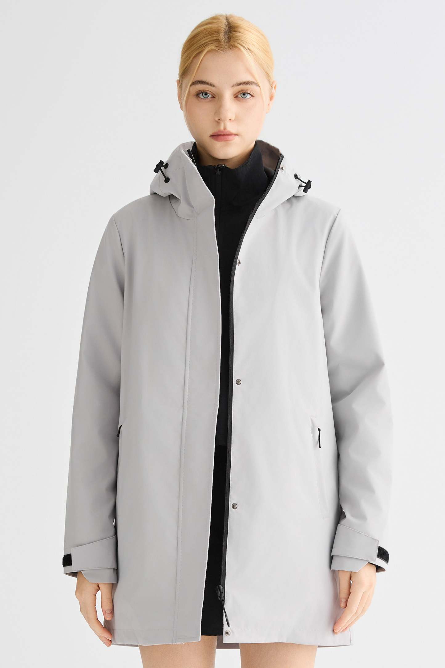 Mid-Length Waterproof Trench Jacket
