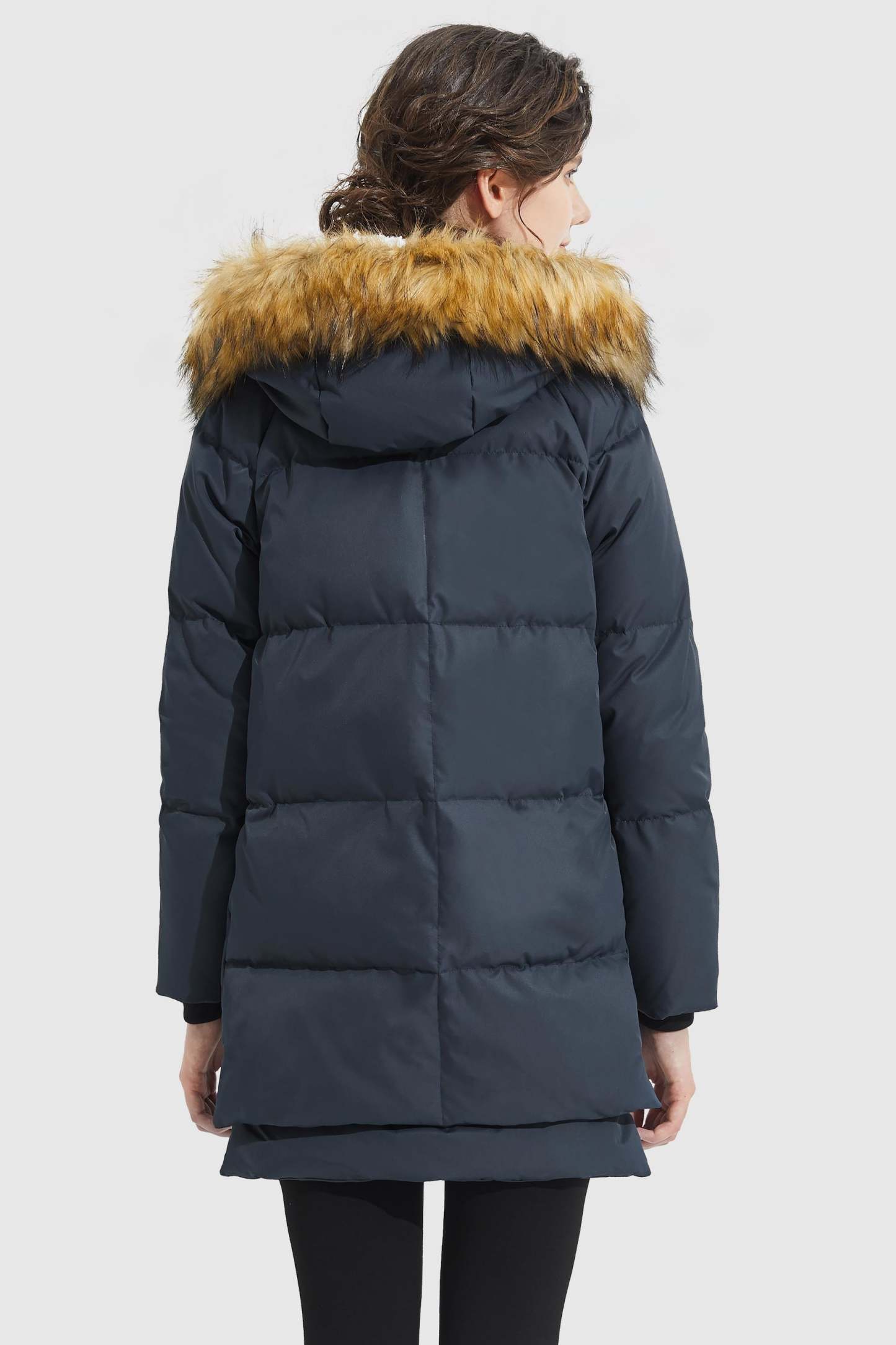 092 Universe® Thickened Down Jacket with Faux Fur Hood