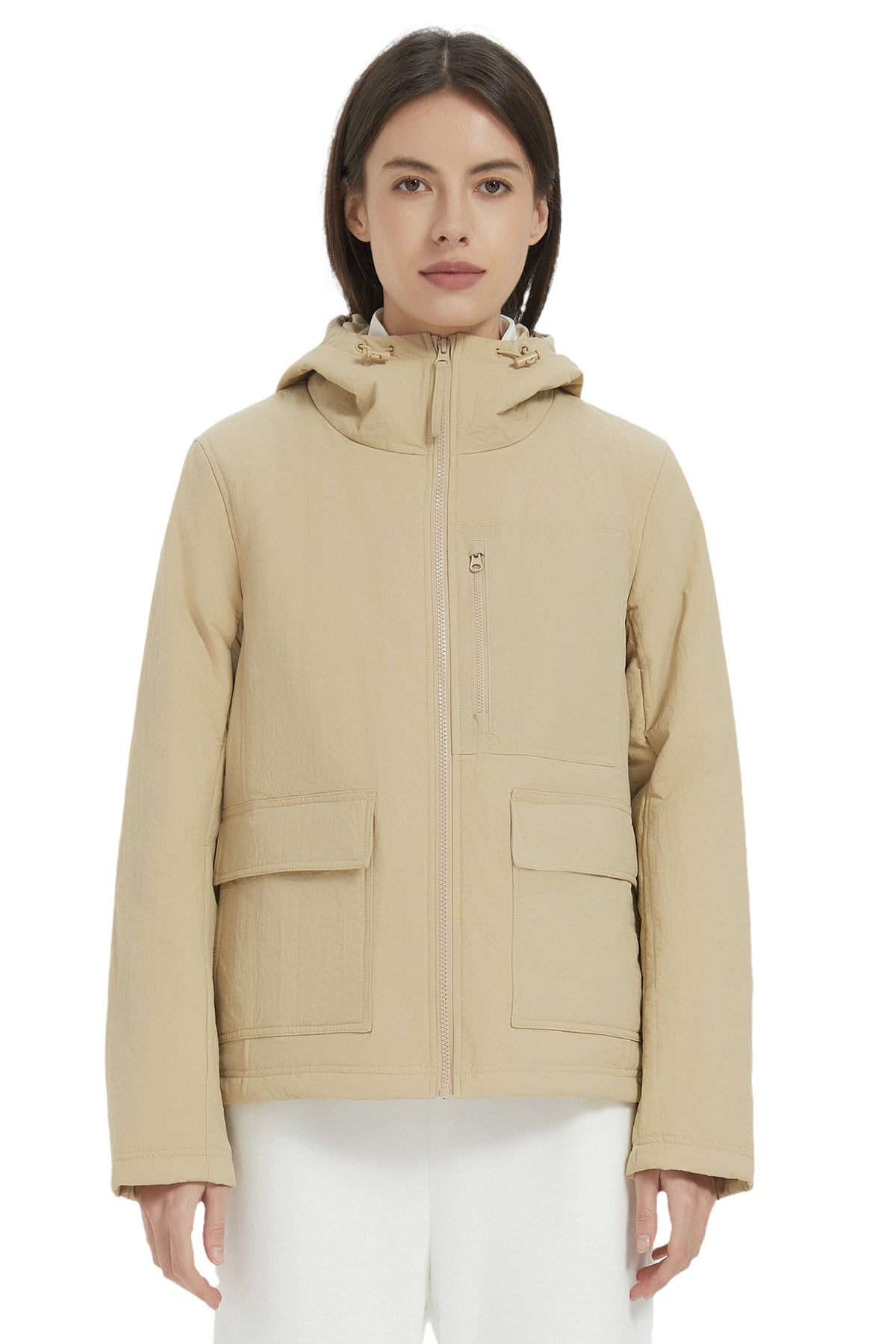 Hooded Lightweight Jacket Zip Up