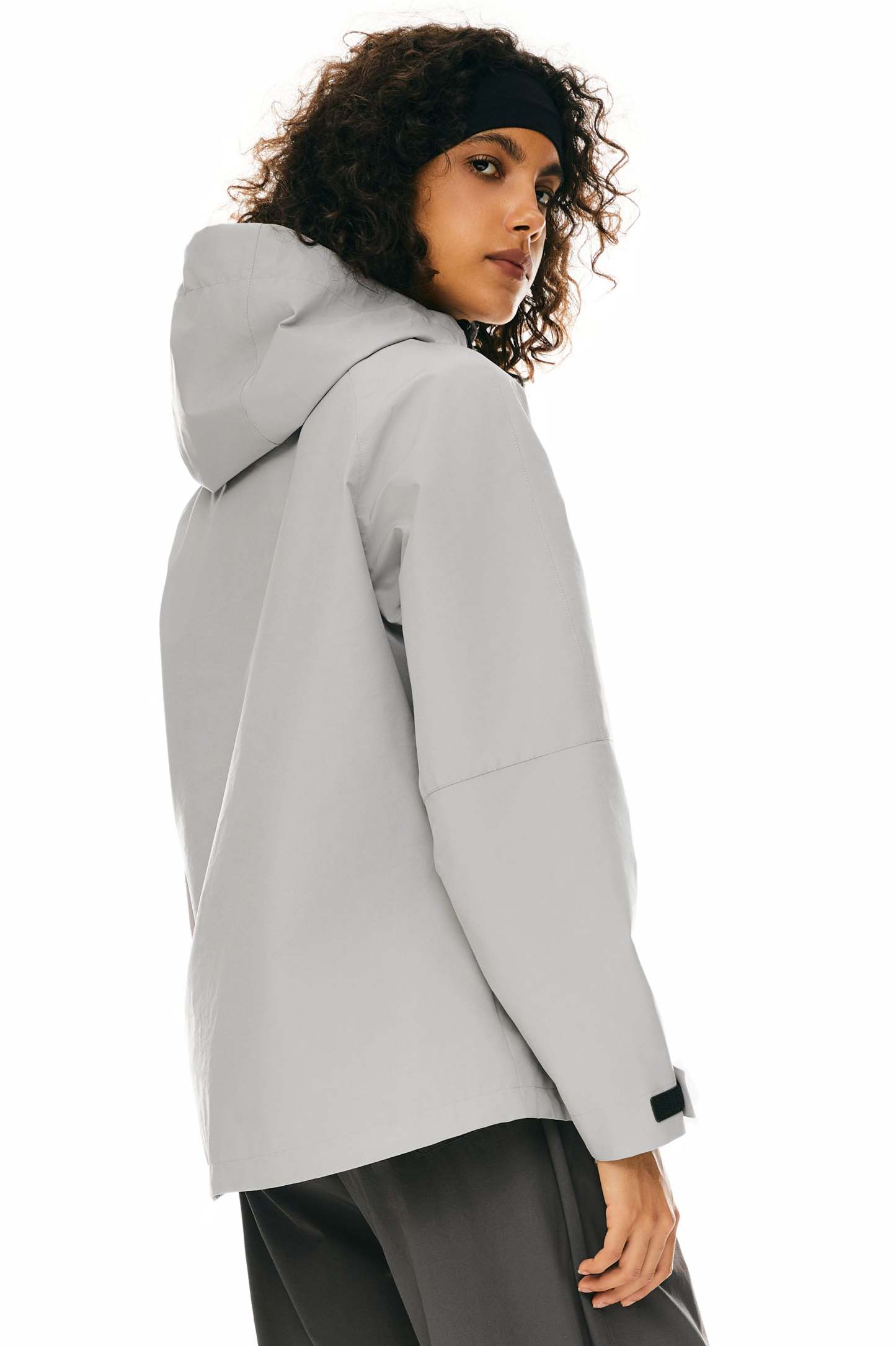 Zip Up Rain Jacket Lightweight Hooded Windbreaker