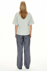 Casual Crew Neck T-Shirt Tops Basic Workout