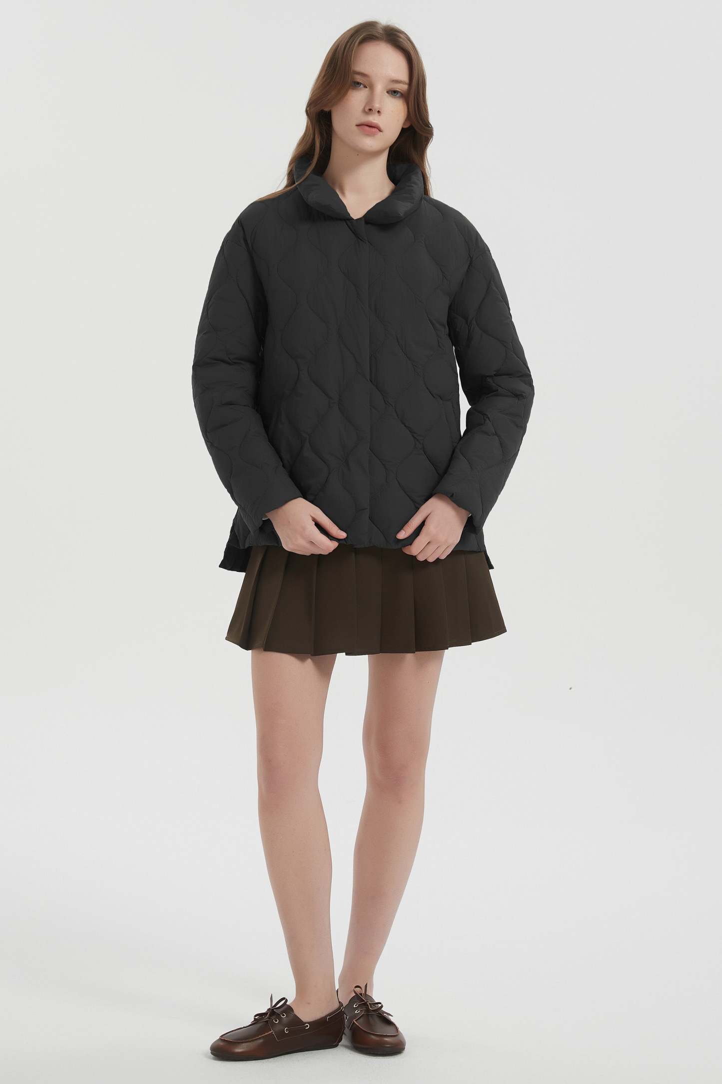 Oversized Down Puffer Jacket Lightweight Quilted