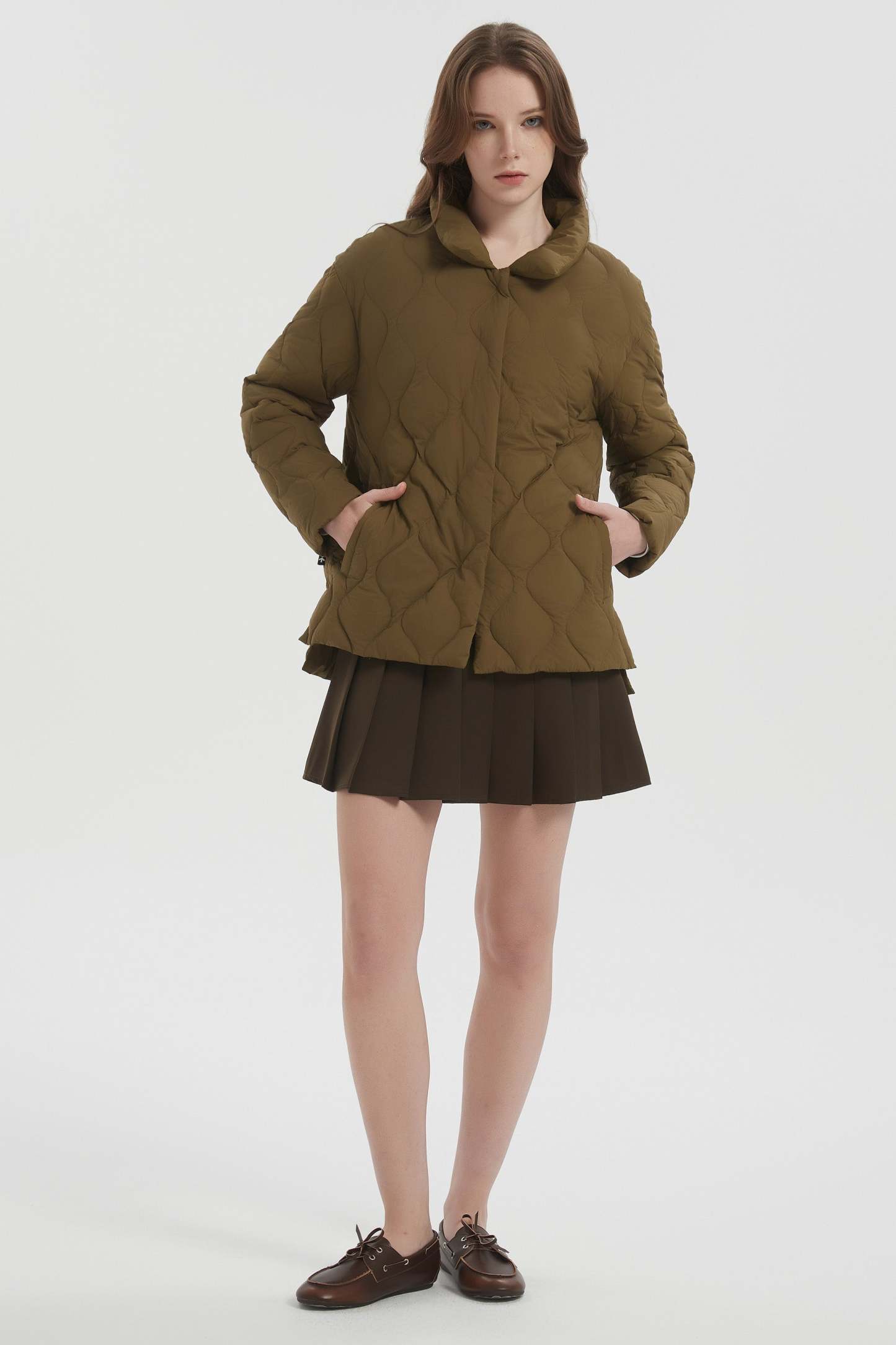 Oversized Down Puffer Jacket Lightweight Quilted