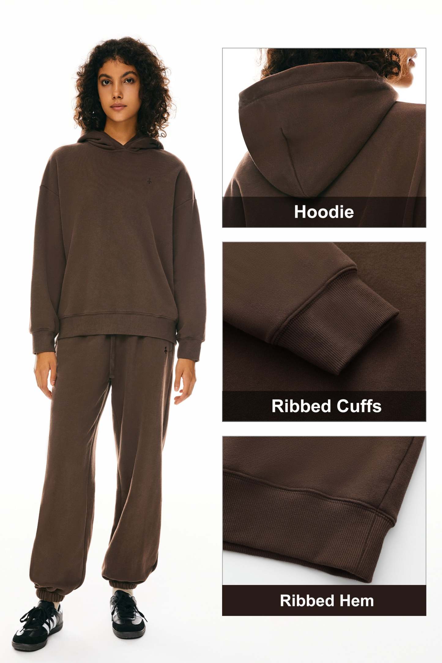 Fleece Hoodie Sweatshirt Long Sleeve Oversized