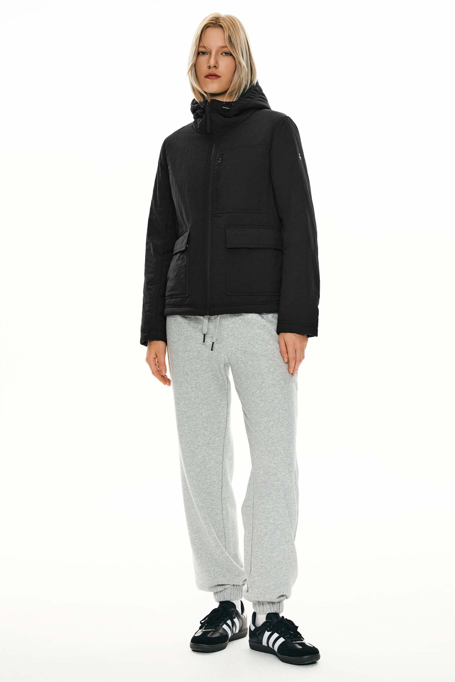 Hooded Lightweight Jacket Zip Up