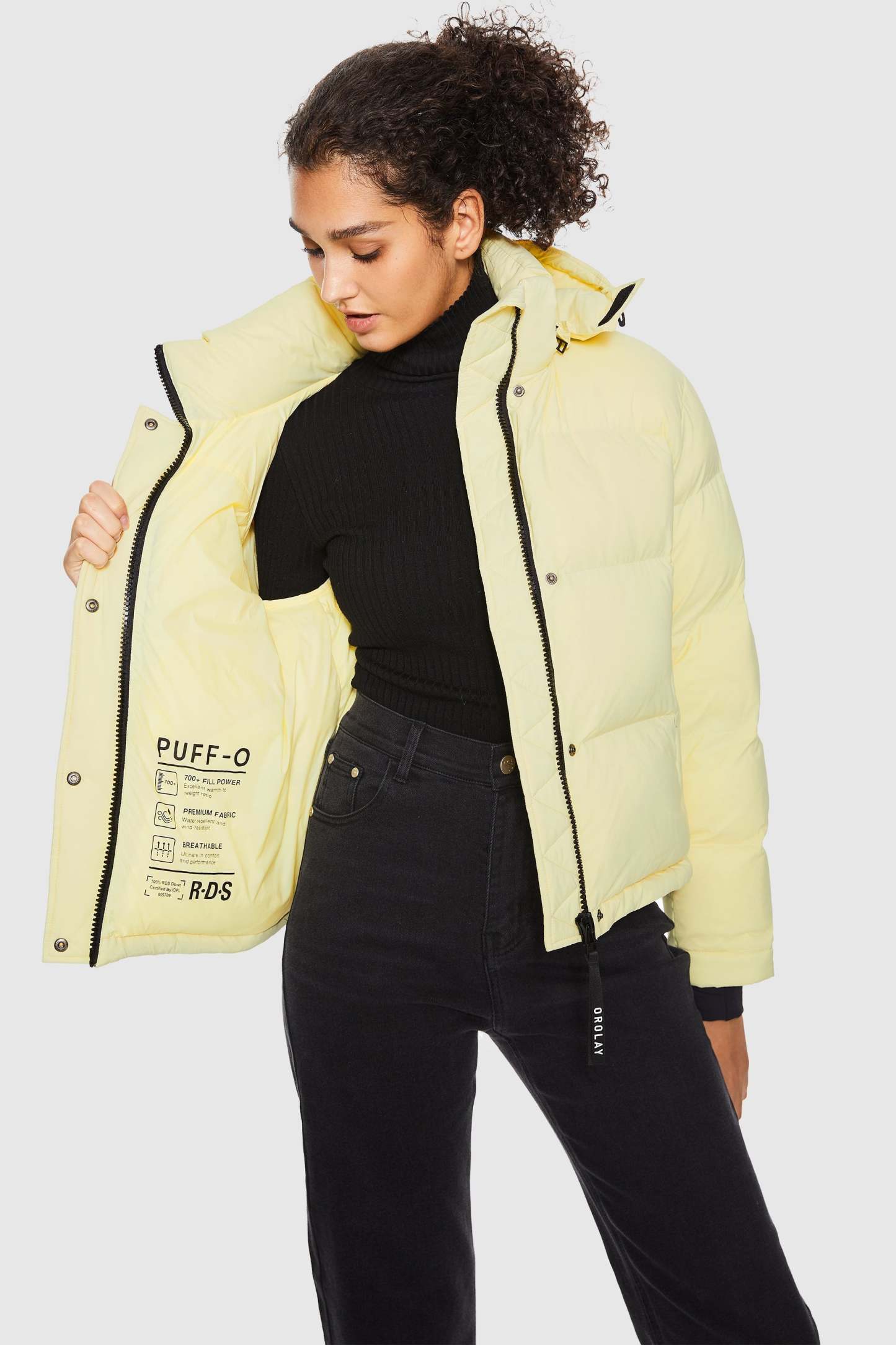 Aurora Cropped Thermal Down Puffer Jacket